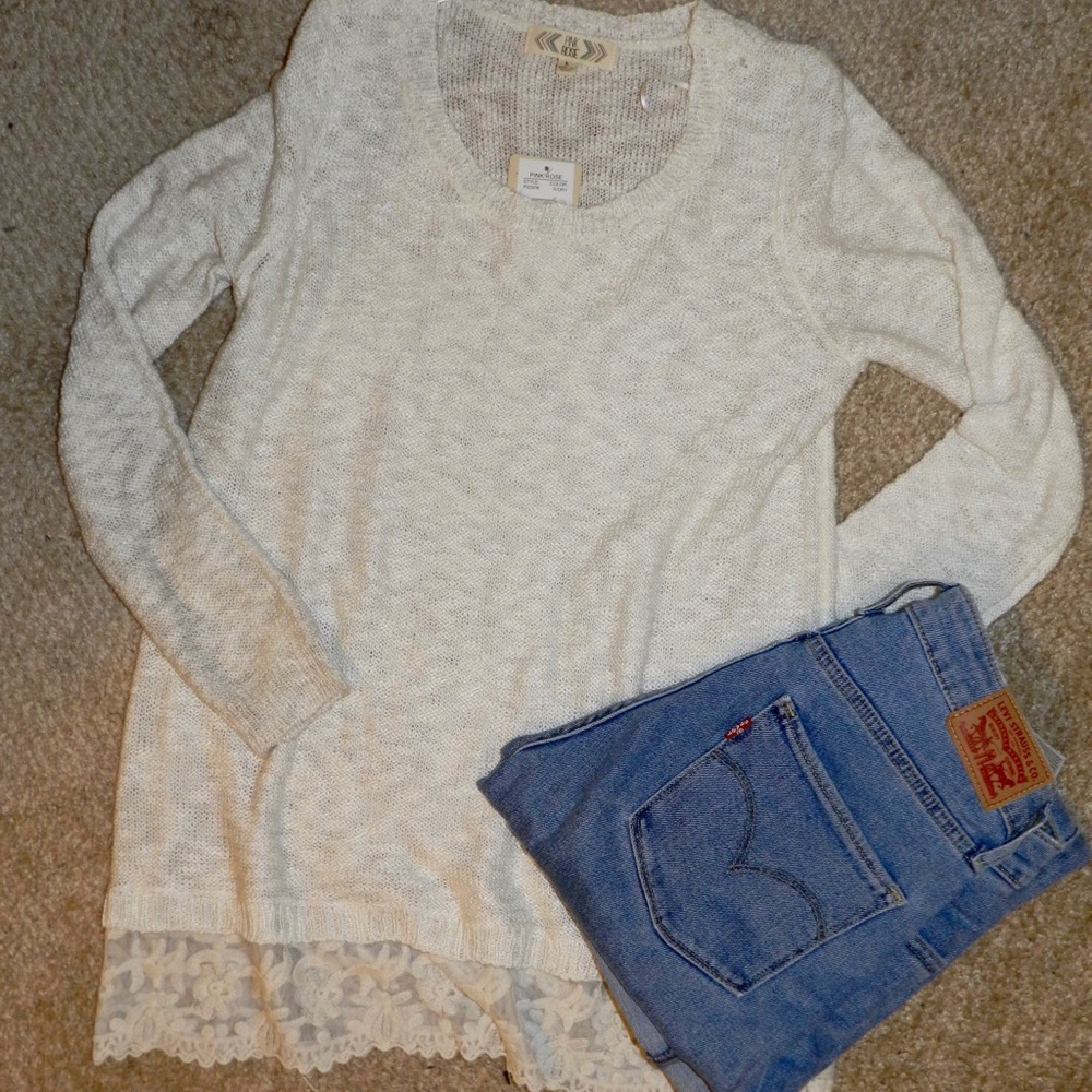 Cream Sweater NWT